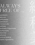 Kiwabi products are Free of these chemicals